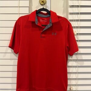 Under Armour Men's Polo Shirt in Red and Gray